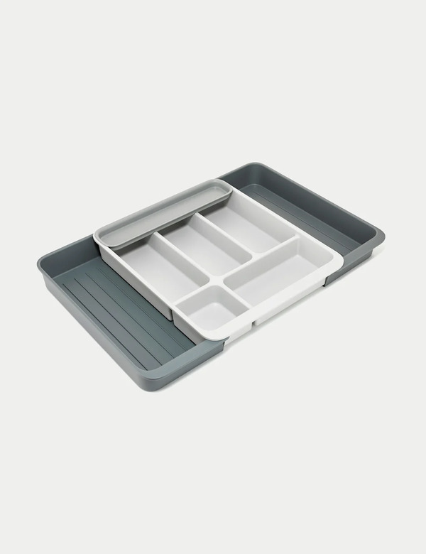  Joseph Joseph Expanding Cutlery Tray Light Stone 