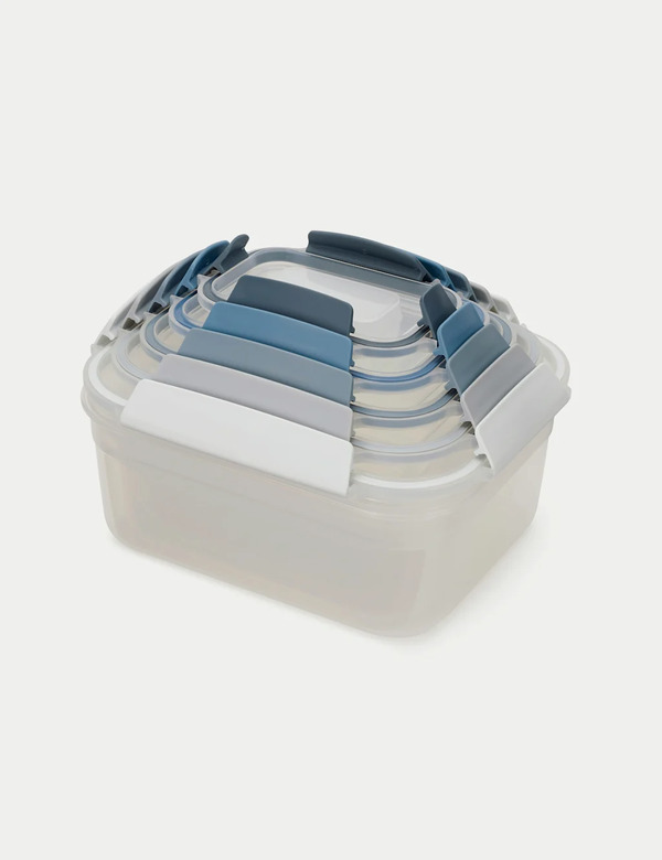  Joseph Joseph Set Of 5 Nest Lock Storage Containers Blue 