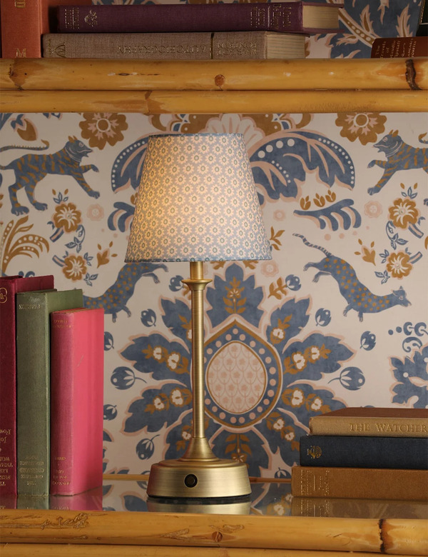 Joules Home Lighting Apsley Rechargeable Metal Table Lamp Antique Brass 