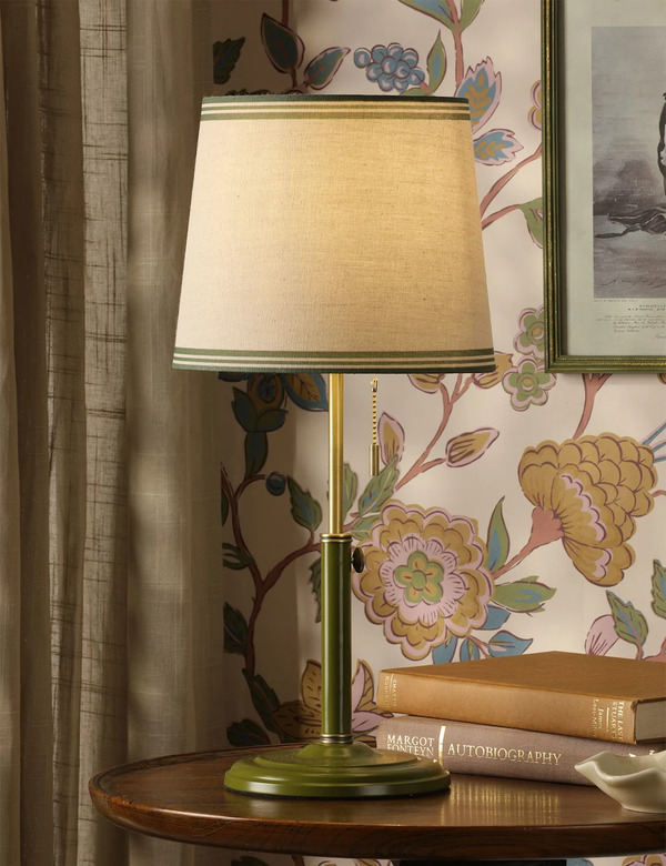  Joules Home Lighting Upton Metal Table Lamp Green 