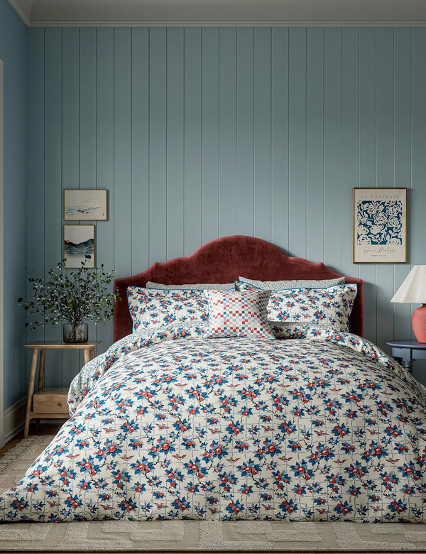  Land & Shore Pure Cotton Berry Grove Bedding Set Multi 