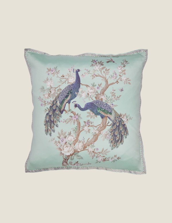  Laura Ashley Belvedere Embroidered Cushion Midnight 