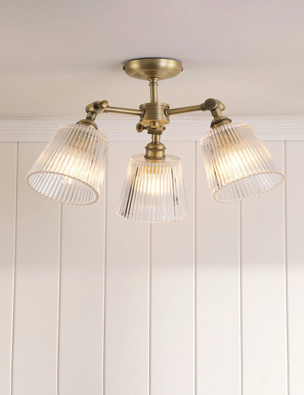  Laura Ashley Callaghan Ceiling Light Antique Brass 