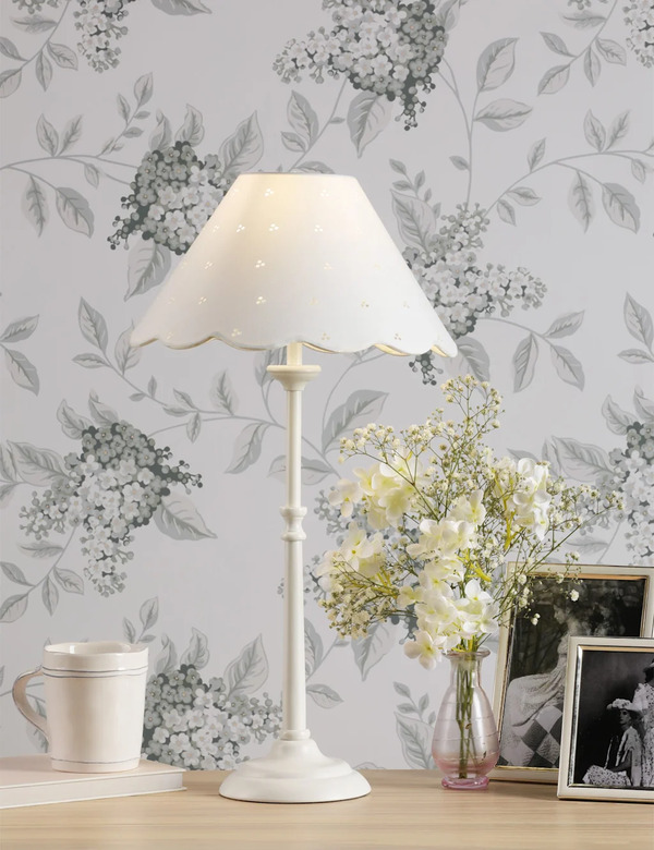  Laura Ashley Cordwell Table Lamp White 