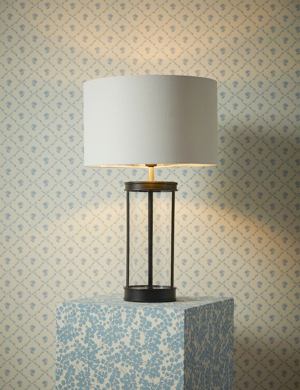  Laura Ashley Harrington Small Table Lamp Black 