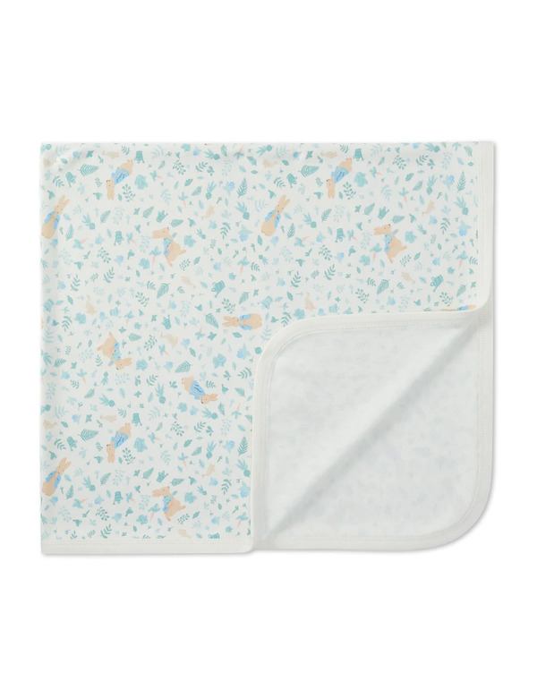  Mori Cotton Blend Peter Rabbit™ Baby Blanket Cream Mix 