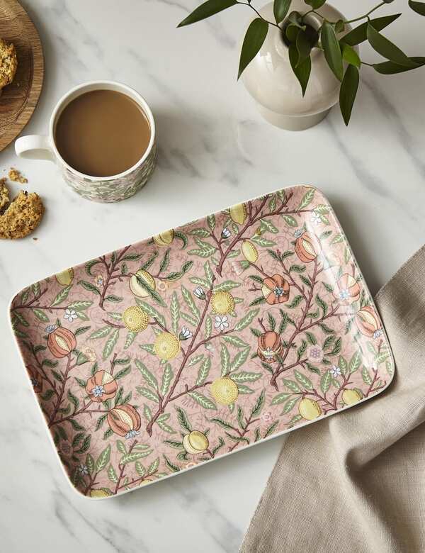  Morris & Co Morris & Co. Fruit Serving Tray Pink 