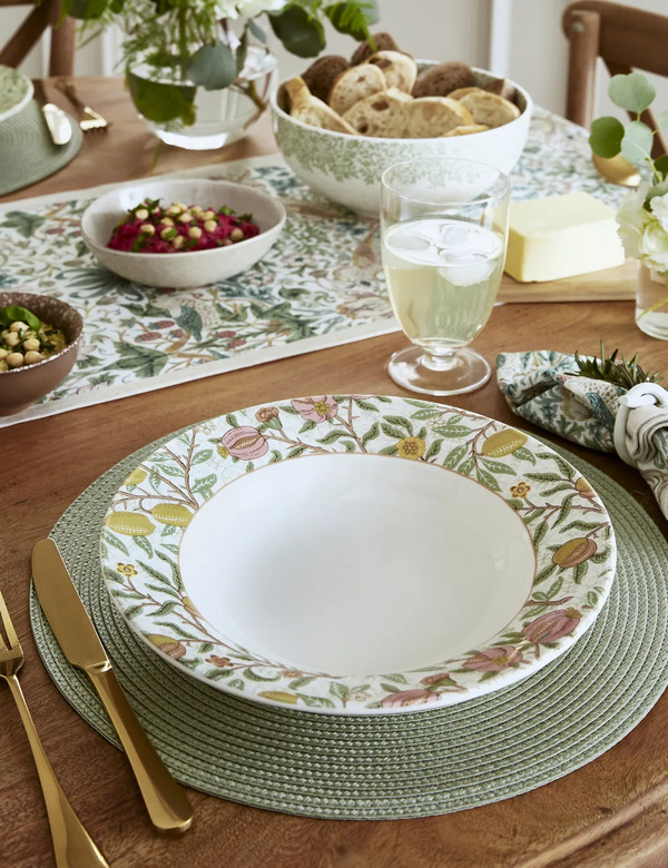  Morris & Co Set Of 4 Patterned Pasta Bowls Multi 