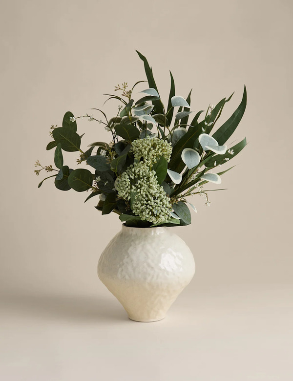  M&s Artificial Large Eucalyptus Arrangement Green 