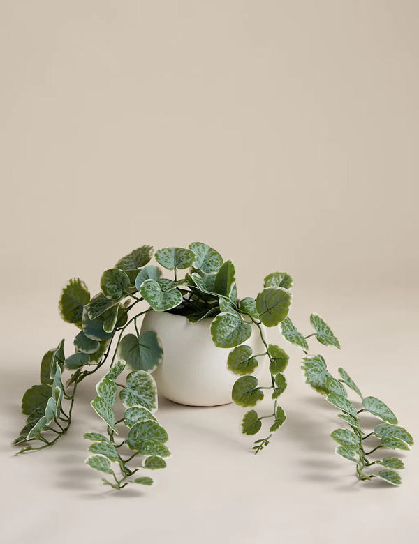  M&s Artificial Trailing Eucalyptus In Pot Green 