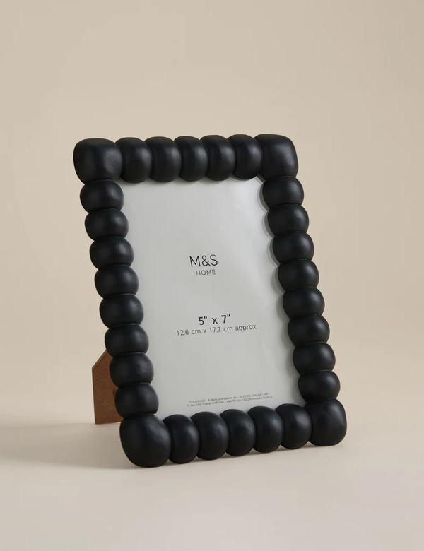  M&s Bobbin Photo Frame 5x7 Inch Black 