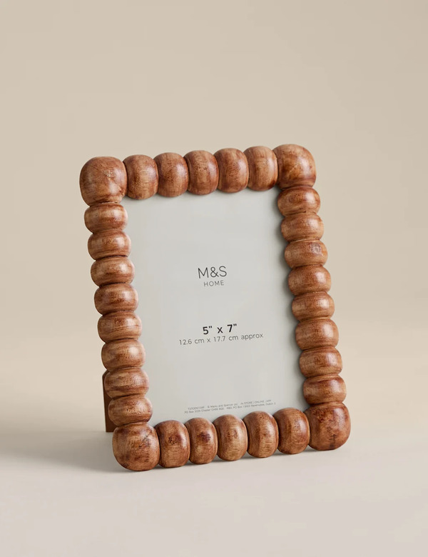  M&s Bobbin Photo Frame 5x7 Inch Light Natural 