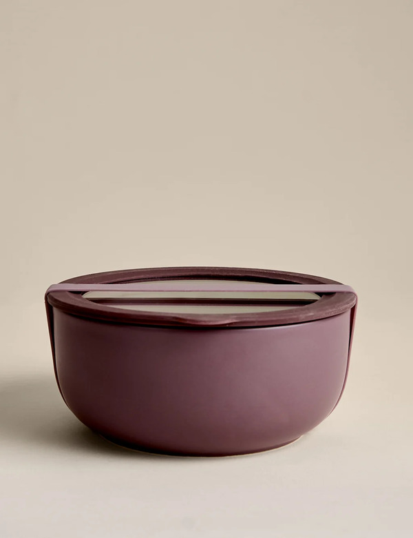  M&s Ceramic Storage Container Purple 