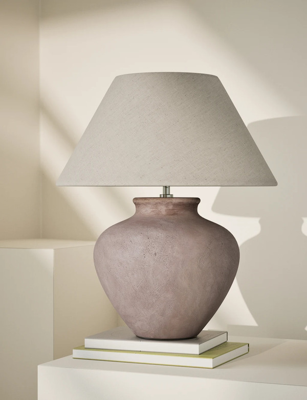  M&s Ceramic Urn Table Lamp Neutral 