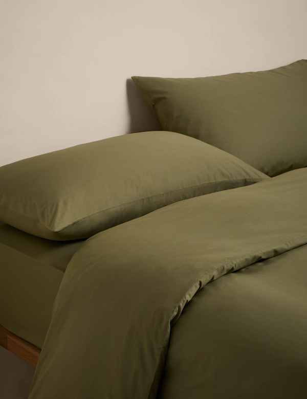  M&s Cotton Rich Bedding Set Fern 