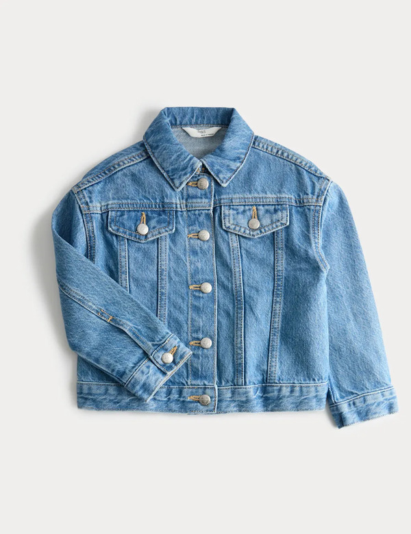  M&s Denim Jacket (2-8 Yrs) Denim 