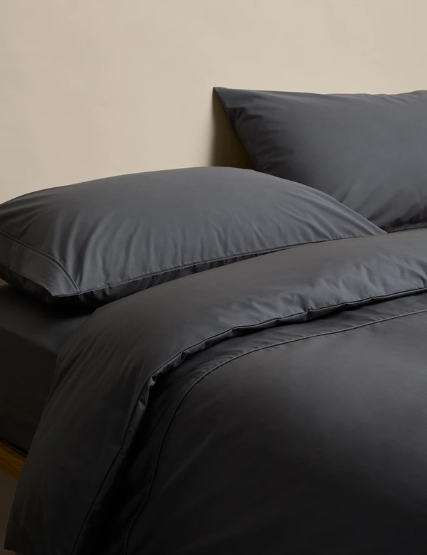  M&s Egyptian Cotton 230 Thread Count Bedding Set Charcoal 