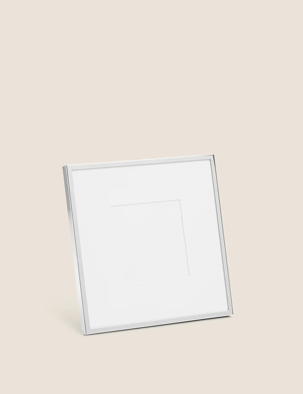  M&s Elegant Photo Frame 3x3 Inch Silver 