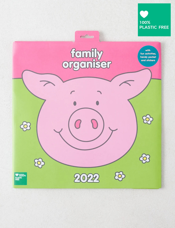  M&s 2025 Family Organiser - Fun Percy Pig™ Design With Monthly Activities & Stickers 