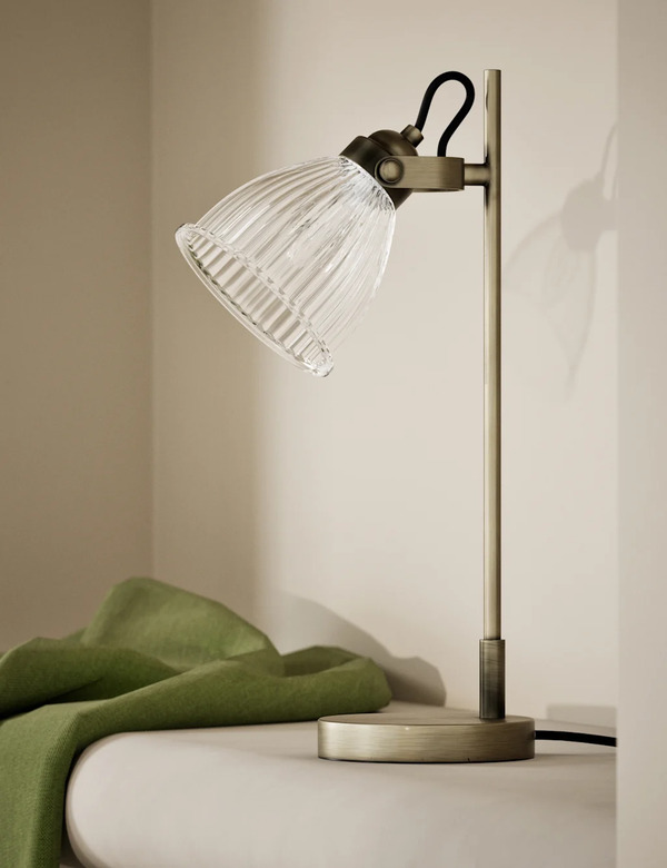  M&s Florence Table Lamp Antique Brass 