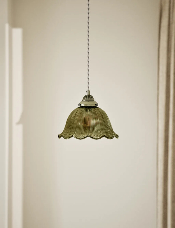  M&s Josephine Pendant Light Pea Green 