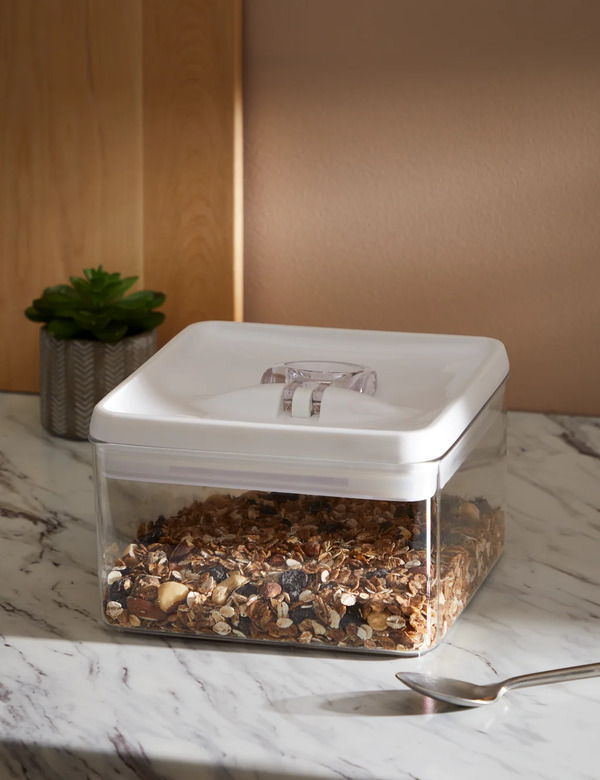  M&s 3l Square Flip-tight Food Storage White Mix 