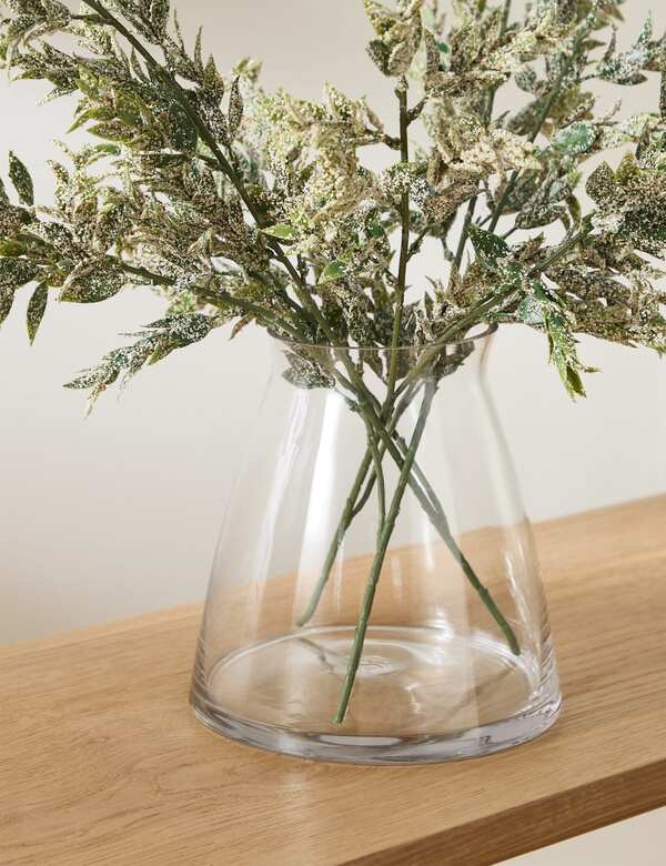  M&s Lantern Vase Clear 
