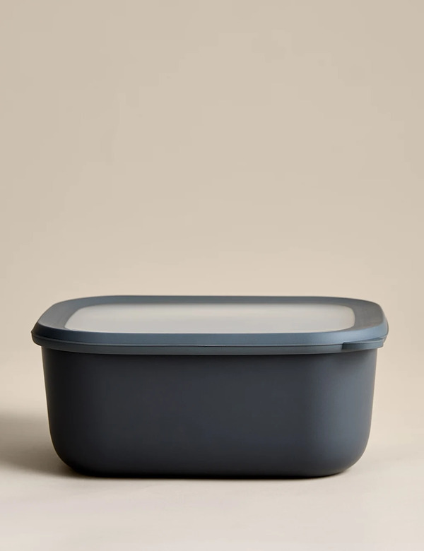  M&s Large Plastic Storage Container Dark Blue 