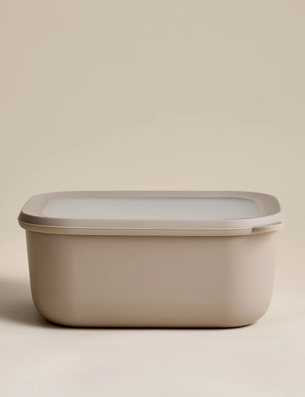  M&s Large Plastic Storage Container Taupe 