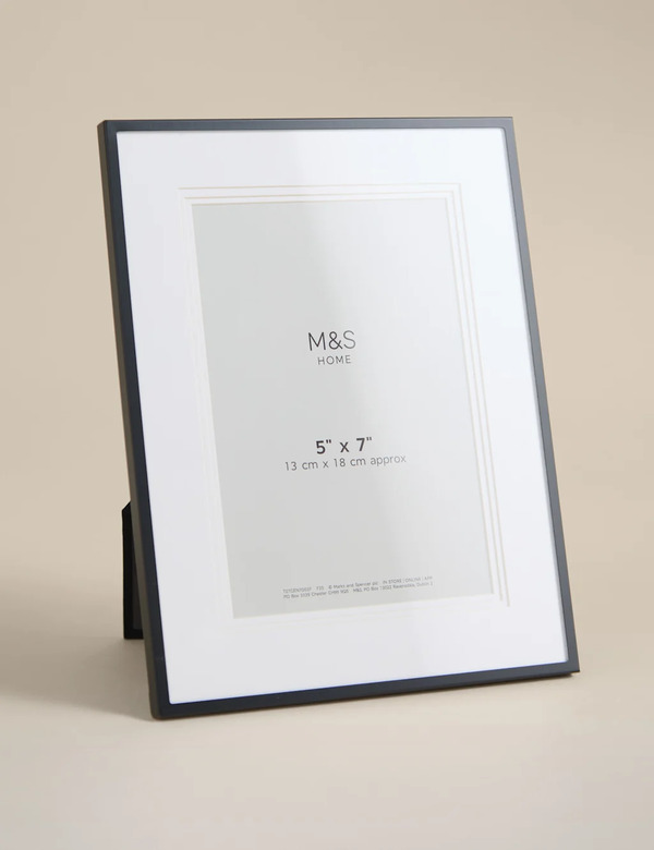  M&s Layered Mount Photo Frame 5x7 Inch Black 