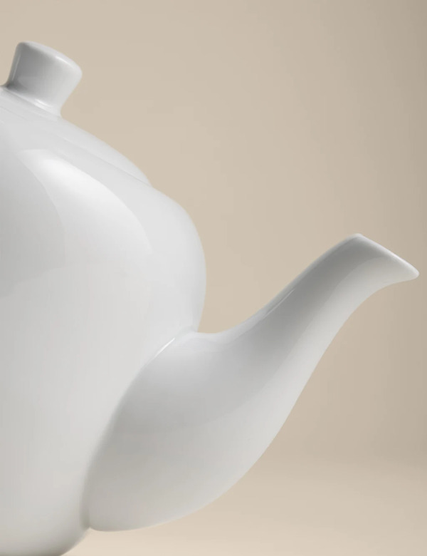  M&s Maxim Teapot White 