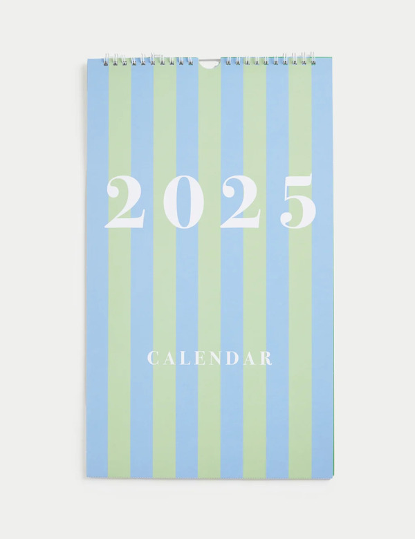  M&s 2025 Medium Calendar - Stripes 