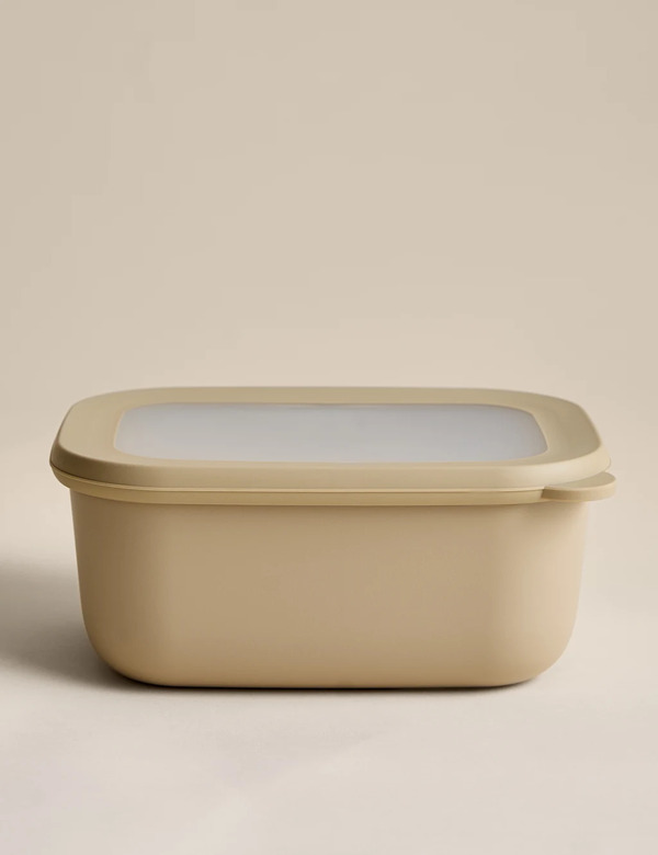  M&s Medium Plastic Storage Container Taupe 