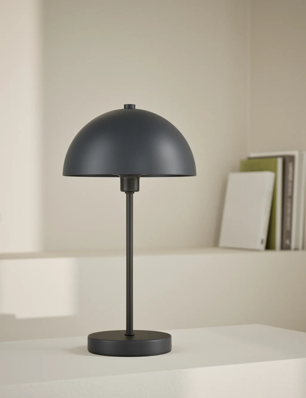  M&s Metal Dome Table Lamp Charcoal 