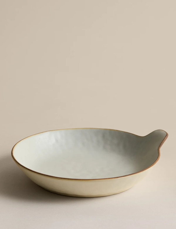  M&s Picky Bits Stoneware Handle Serving Plate Natural 