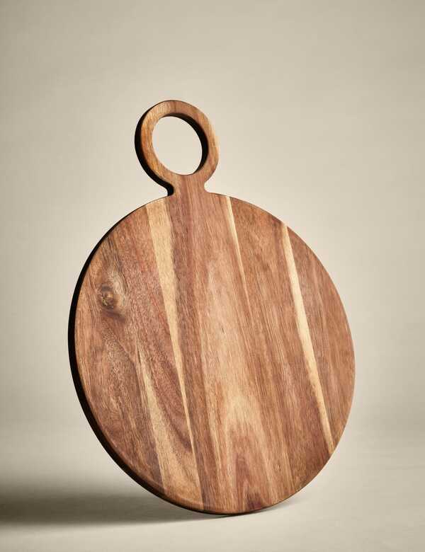  M&s Picky Bits Wooden Pizza Serving Board Natural 