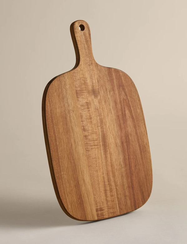  M&s Picky Bits Wooden Rectangular Serving Board Natural 