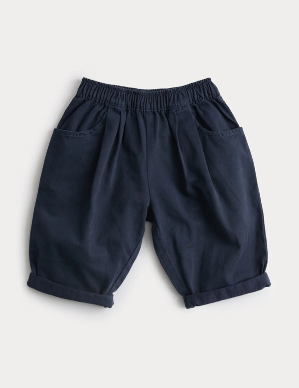  M&s Pure Cotton Chinos (0-4 Yrs) Navy 