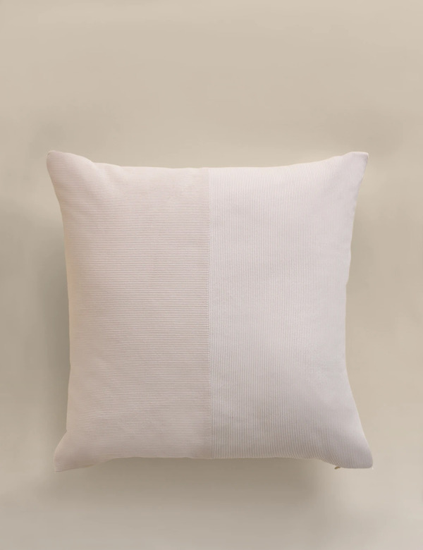  M&s Pure Cotton Washed Cord Cushion Ecru 