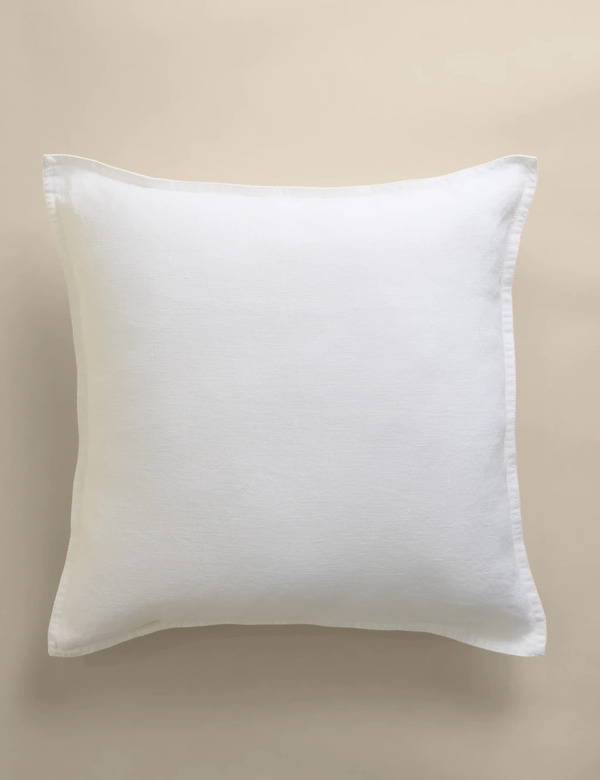  M&s Pure Linen Cushion White 