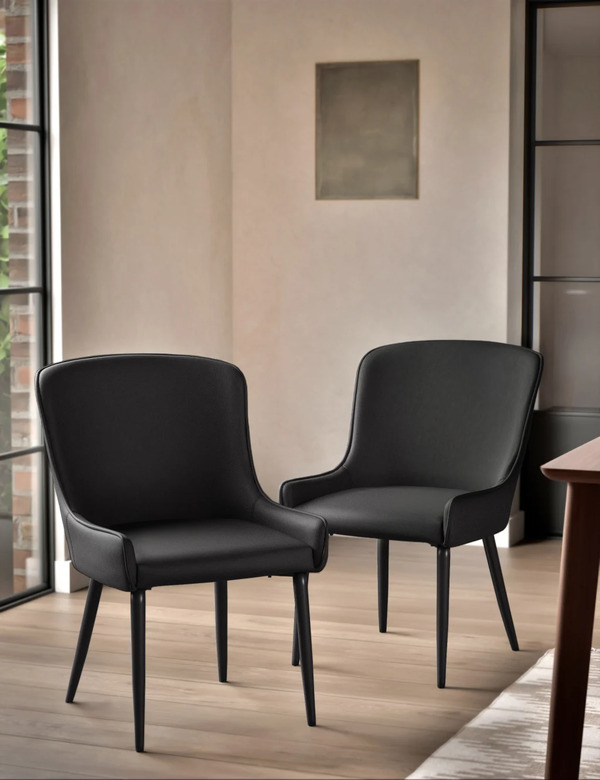  M&s Set Of 2 Braxton Dining Chairs Charcoal 