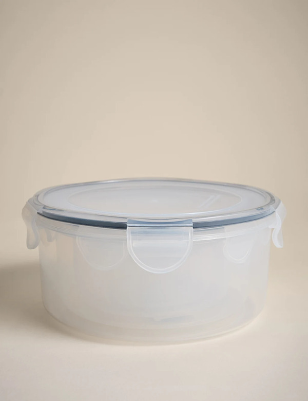  M&s Set Of 5 Round Nesting Storage Containers Black 