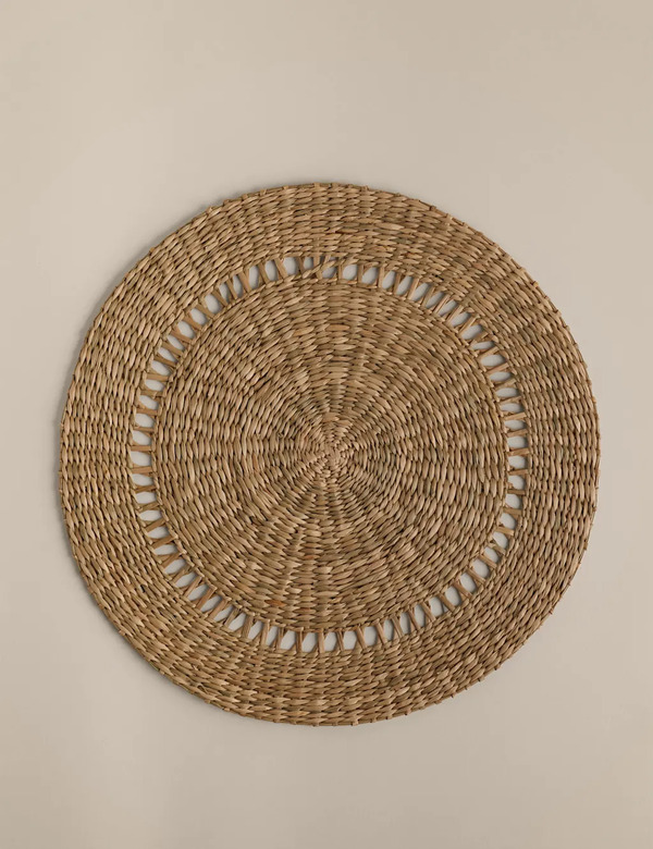  M&s Set Of 4 Seagrass Placemats Natural 