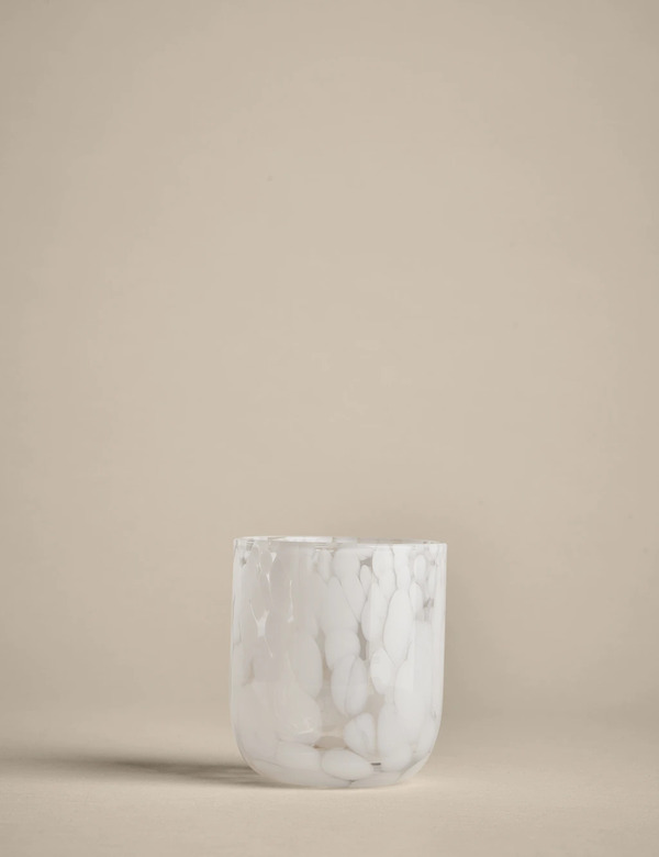  M&s Set Of 2 Speckled Tumblers White 