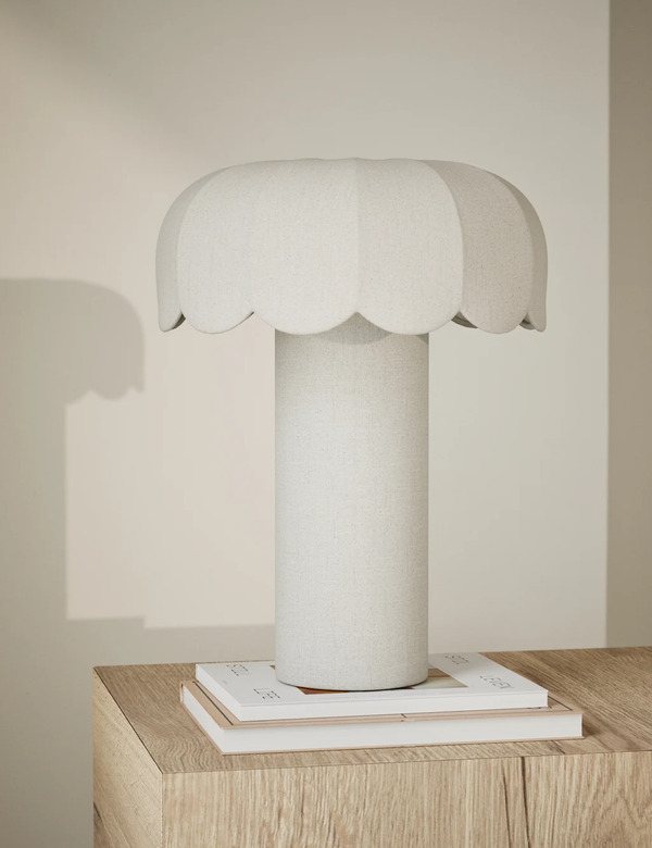  M&s Skeletal Petal Dual Lit Table Lamp Beige 