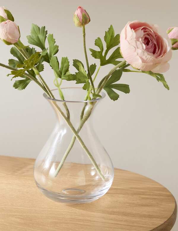  M&s Small Bouquet Vase Clear 