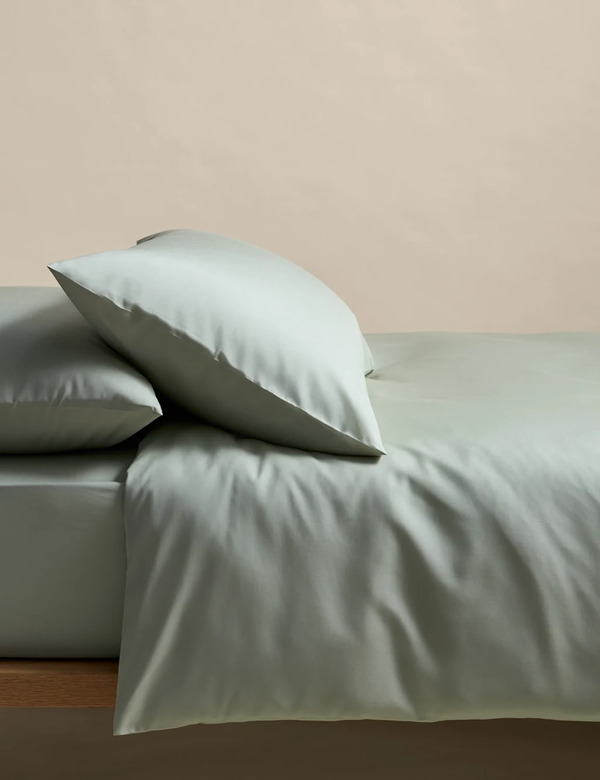  M&s Stay Cool Lyocell Rich Bedding Set Sage 