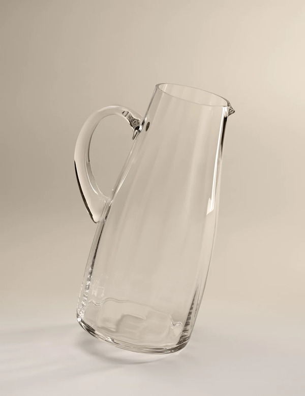  M&s Tall Glass Jug 