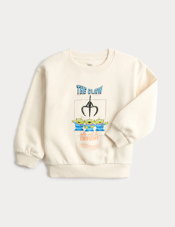  M&s Toy Story™ Sweatshirt (2-8 Yrs) Cream Mix 