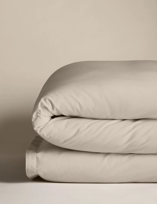  M&s X Fired Earth Washed Cotton Duvet Cover Malm 